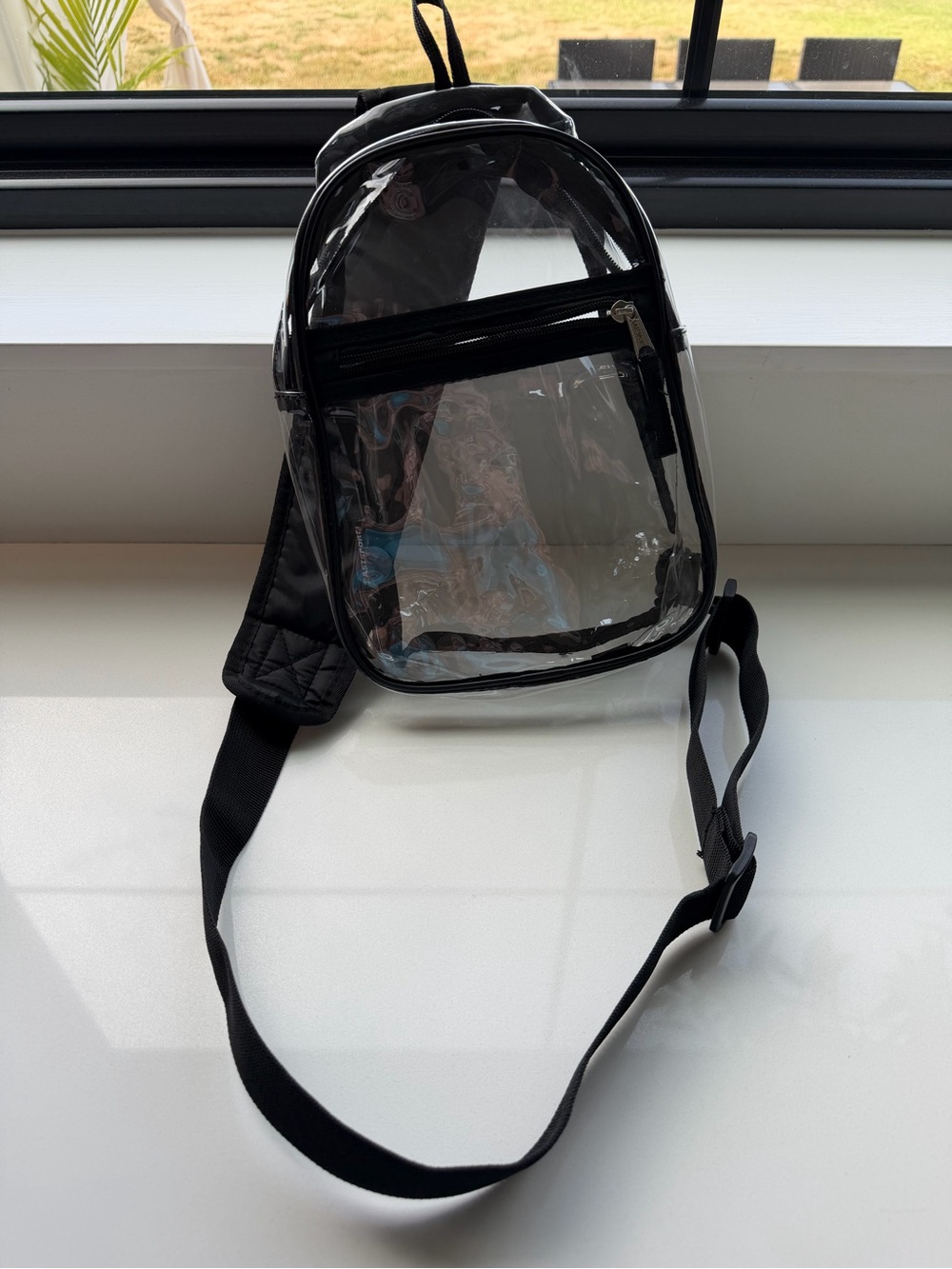 Clear Black Sling Bag for Men - Transparent Crossbody